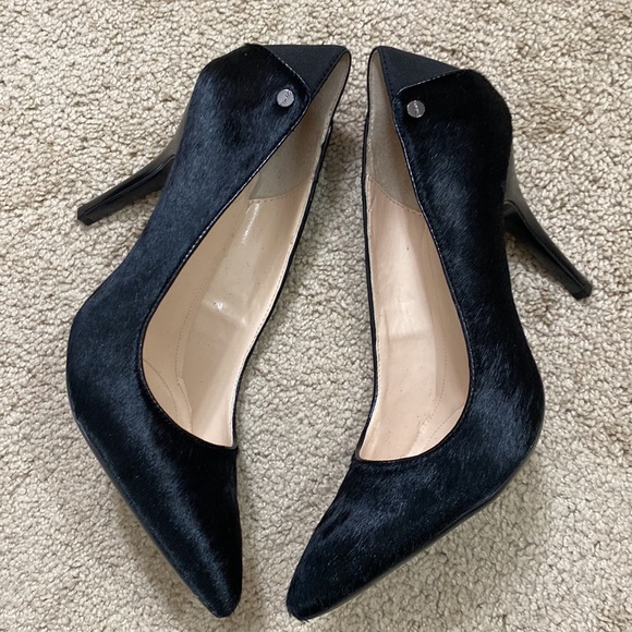 Calvin Klein Neila pony pointed toe heels - Picture 4 of 8